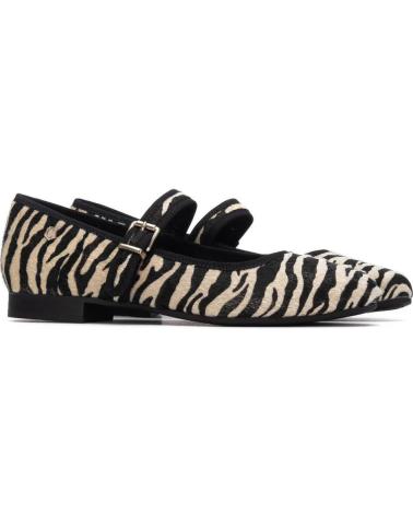 BALLERINE CARMELA 162561 STAMPA ZEBRA CON FIBBIA NEGRO