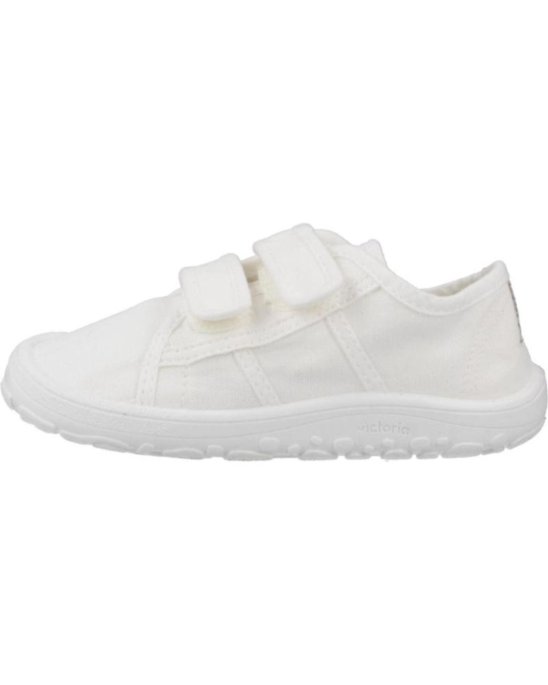 VICTORIA ZAPATILLAS BAREFOOT BASKET LONA VELCRO BLANCO
