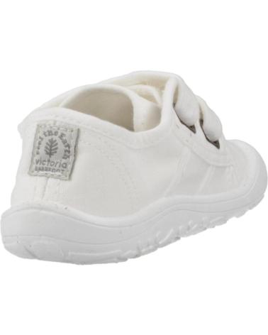 VICTORIA ZAPATILLAS BAREFOOT BASKET LONA VELCRO BLANCO