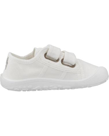 VICTORIA ZAPATILLAS BAREFOOT BASKET LONA VELCRO BLANCO