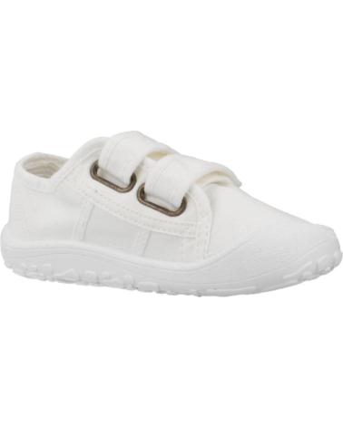 VICTORIA ZAPATILLAS BAREFOOT BASKET LONA VELCRO BLANCO