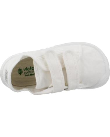 VICTORIA ZAPATILLAS BAREFOOT BASKET LONA VELCRO BLANCO