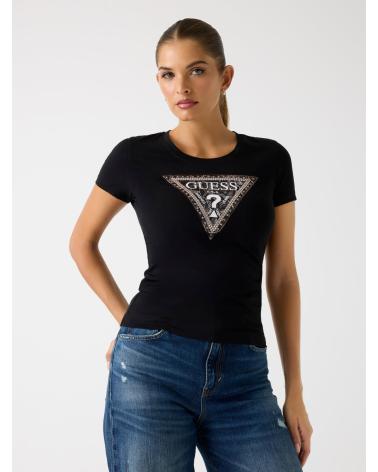 GUESS JEANS CAMISETAS DE CHICA W5BI15J1314 NEGRO