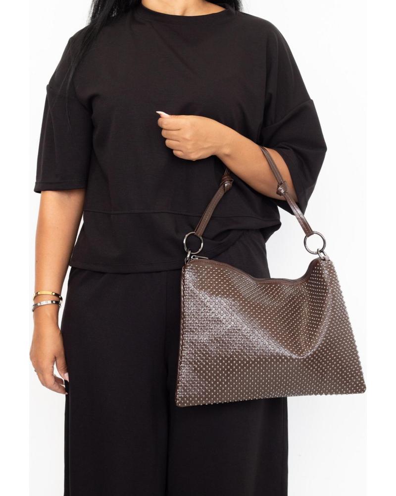 BORSA A TRACOLLA KESLEM PH5067 MARRONE MARRON