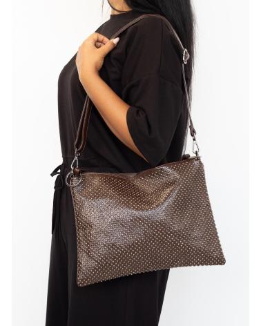 BORSA A TRACOLLA KESLEM PH5067 MARRONE MARRON