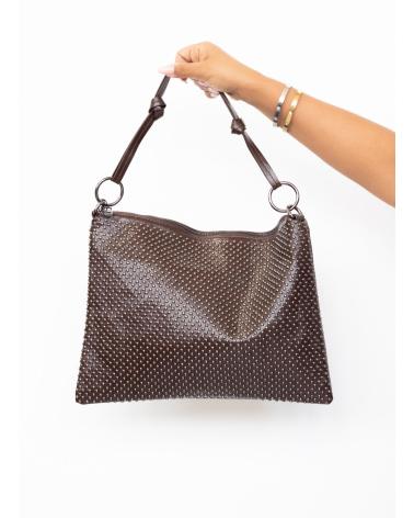BORSA A TRACOLLA KESLEM PH5067 MARRONE MARRON