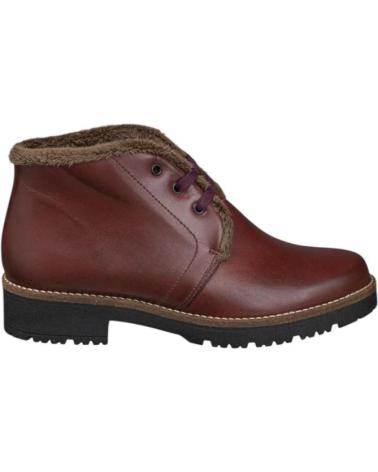 BOTINS RASOS PITILLOS 10777 BORDÔ ROJO