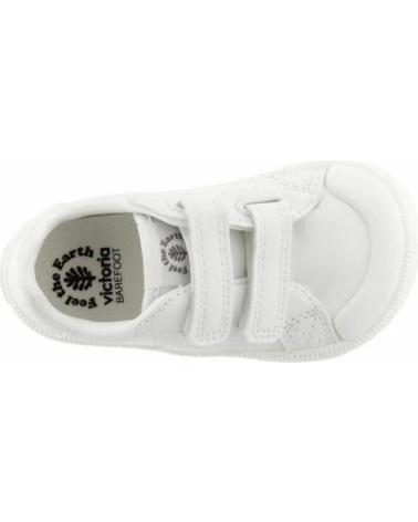 VICTORIA SCARPE BAREFOOT 1356100 BIANCHE CON DOPPIO VELCRO BLANCO
