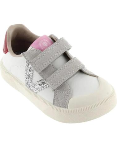 VICTORIA SAPATILHAS BAREFOOT 1356101 PRATA COM VELCRO PLATEADO