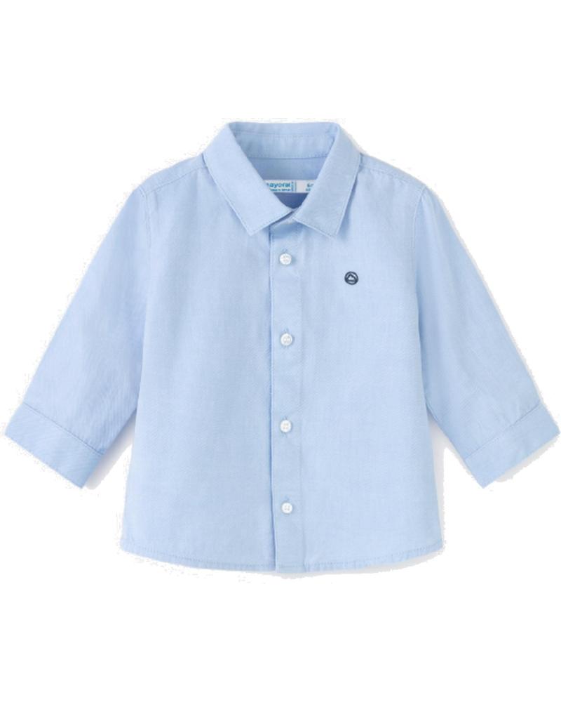 CAMISA DE MANGA LARGA MAYORAL PARA NIÑO - MODELO 124 AZUL AZUL
