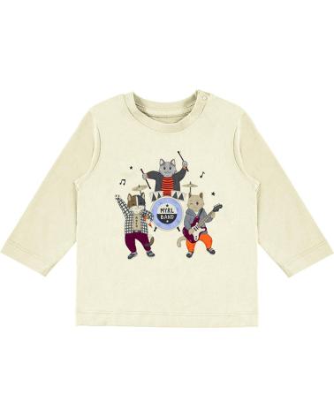 CAMISETA MANGA LARGA MAYORAL PARA NIÑO - MODELO 2073 ESTAMPADO ANIMALES ROCKEROS BEIGE BEIGE