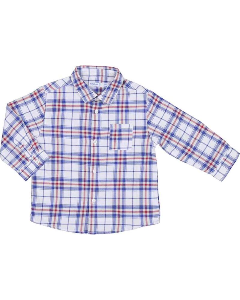 CAMISA MAYORAL INFANTIL CUADROS AZUL MODELO 2178 AZUL