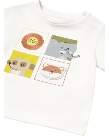 CAMISETA MAYORAL MANGA CORTA BEIGE CON ESTAMPADO MODELO 1056 BEIGE