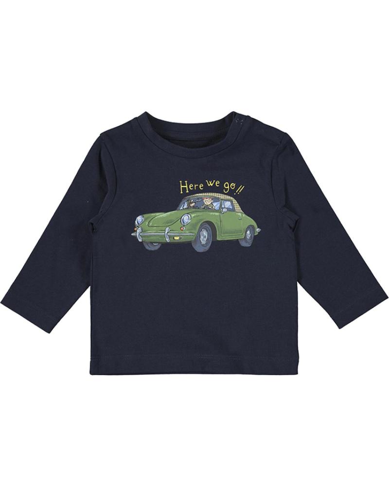 MAYORAL T-SHIRT 2067 LANGARM MARINEBLAU MIT AUTO-PRINT FÜR JUNGEN AZUL