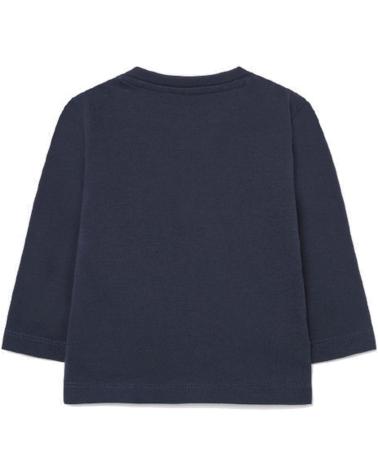 MAYORAL T-SHIRT 2067 LANGARM MARINEBLAU MIT AUTO-PRINT FÜR JUNGEN AZUL