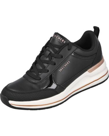 SKECHERS BILLION FINE SHINE 177345 - SCHWARZE CASUAL SNEAKER FÜR DAMEN NEGRO