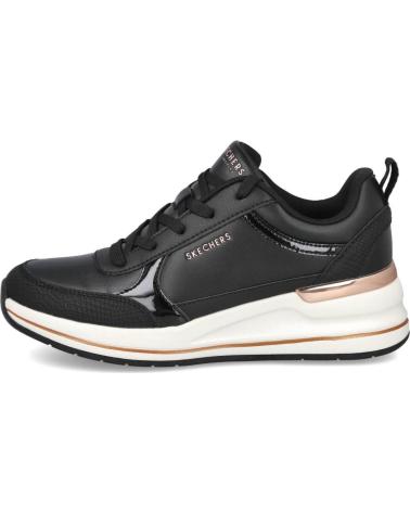SKECHERS BILLION FINE SHINE 177345 - SCHWARZE CASUAL SNEAKER FÜR DAMEN NEGRO