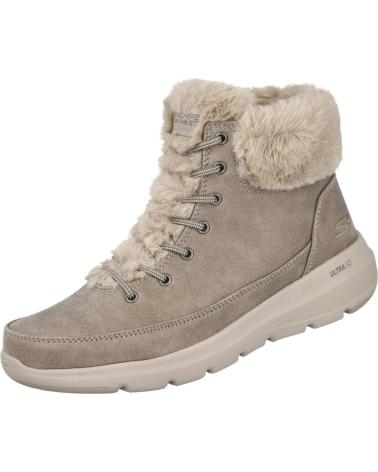 SKECHERS ON-THE-GO GLACIAL ULTRA 144202 - BOTAS DE INVERNO TAUPE PARA MULHER TAUPE