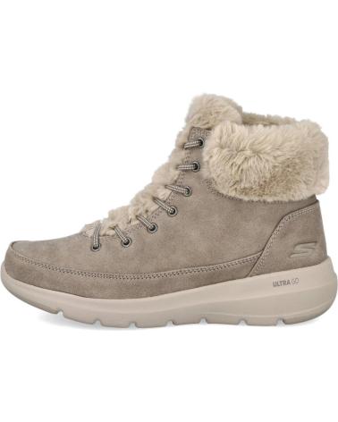 SKECHERS ON-THE-GO GLACIAL ULTRA 144202 - BOTAS DE INVERNO TAUPE PARA MULHER TAUPE