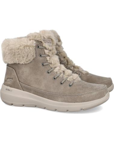 SKECHERS ON-THE-GO GLACIAL ULTRA 144202 - BOTAS DE INVERNO TAUPE PARA MULHER TAUPE