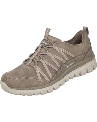 TÊNIS SKECHERS GRACEFUL 100889 COZY HUG TAUPE TAUPE