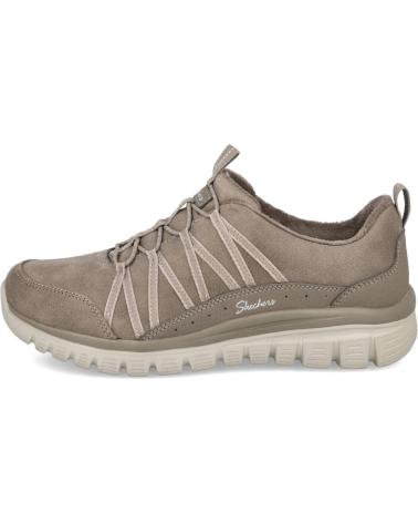 TÊNIS SKECHERS GRACEFUL 100889 COZY HUG TAUPE TAUPE