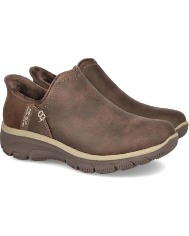 SKECHERS SLIP-INS RELAXED FIT EASY GOING 167872 MODERN HOUR CHOCOLATE MOKASSINS CHOCOLATE