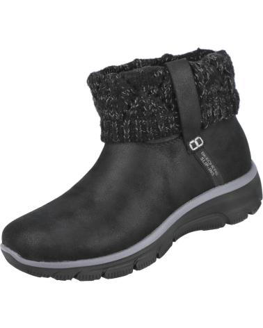 SKECHERS SLIP-INS RELAXED FIT EASY GOING 168033 COZY WEATHER 2 SCHWARZ STIEFELETTEN NEGRO