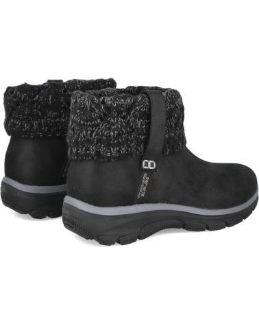 SKECHERS SLIP-INS RELAXED FIT EASY GOING 168033 COZY WEATHER 2 SCHWARZ STIEFELETTEN NEGRO