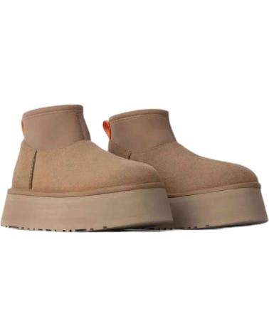 UGG CLASSIC MINI DIPPER CHESTNUT LEDER STIEFELETTE FÜR DAMEN CUERO