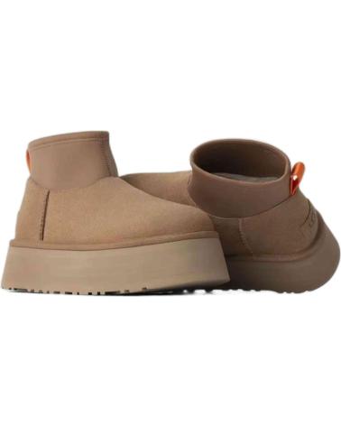 UGG CLASSIC MINI DIPPER CHESTNUT LEDER STIEFELETTE FÜR DAMEN CUERO