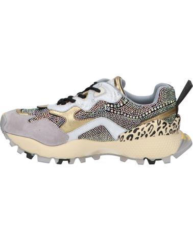 EXE 134-115 LEDER WEISS GOLD SNEAKER LEATHER WHITE GOLD