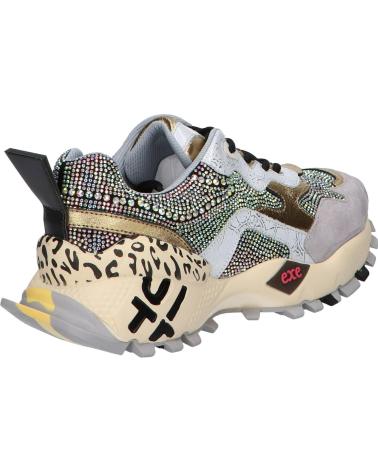 EXE 134-115 LEDER WEISS GOLD SNEAKER LEATHER WHITE GOLD