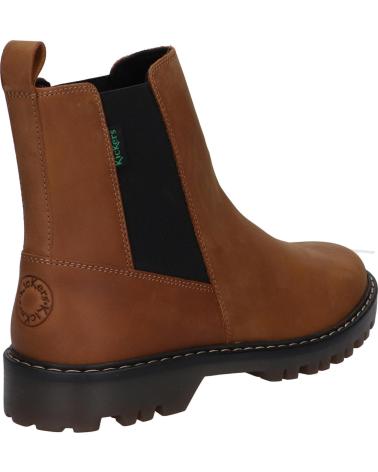 KICKERS KICK DECKFIT STIEFELETTEN CUIR PULL UP CRASY CAMEL 911283-50 114 CAMEL