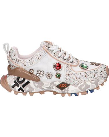 TÊNIS EXE SY24-6 LEATHER BEGE LEATHER BEIGE