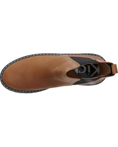 KICKERS KICK DECKFIT STIEFELETTEN CUIR PULL UP CRASY CAMEL 911283-50 114 CAMEL