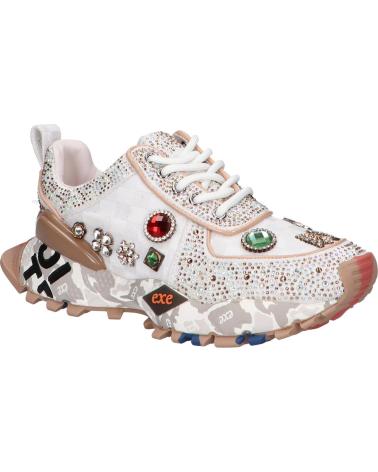 TÊNIS EXE SY24-6 LEATHER BEGE LEATHER BEIGE