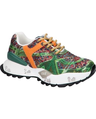 SNEAKERS EXE D190608-24 STRASS VERDE ARANCIONE STRASS GREEN ORANGE