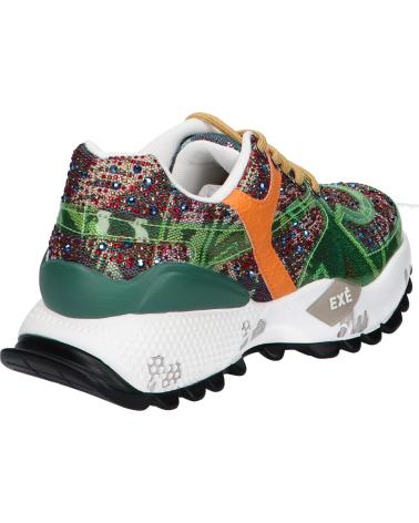 SNEAKERS EXE D190608-24 STRASS VERDE ARANCIONE STRASS GREEN ORANGE