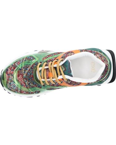 SNEAKERS EXE D190608-24 STRASS VERDE ARANCIONE STRASS GREEN ORANGE