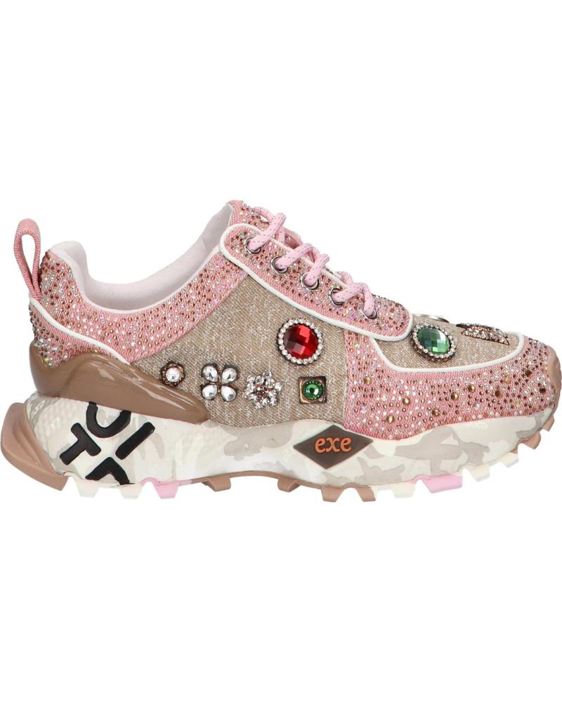 SNEAKERS EXE SY24-6 LEATHER TAUPE PINK LEATHER TAUPE PINK
