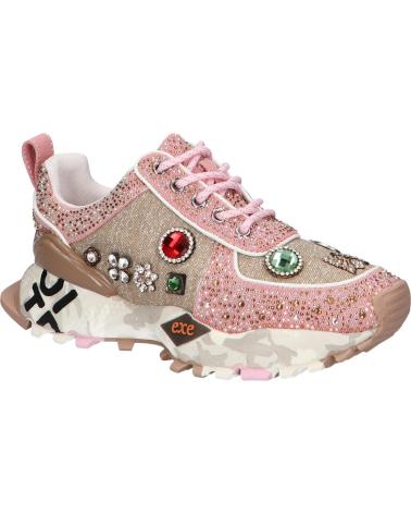 SNEAKERS EXE SY24-6 LEATHER TAUPE PINK LEATHER TAUPE PINK