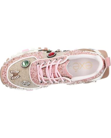 SNEAKERS EXE SY24-6 LEATHER TAUPE PINK LEATHER TAUPE PINK