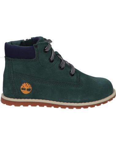 STIVALI TIMBERLAND POKEY PINE MID LACE UP CON CERNIERA TB0A292EEY01 DARK GREEN SUEDE EY01 DARK GREEN SUEDE