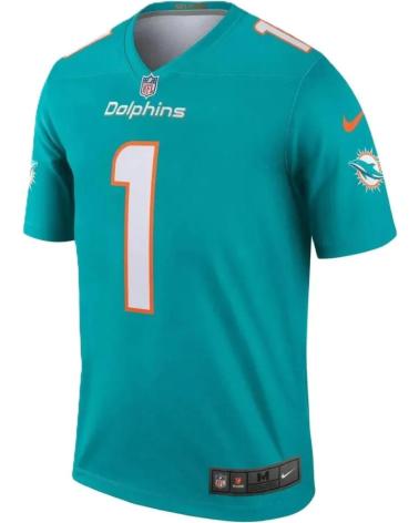 MAGLIA FOOTBALL AMERICANO NIKE TUA TAGOVAILOA MIAMI DOLPHINS LEGEND JERSEY 1