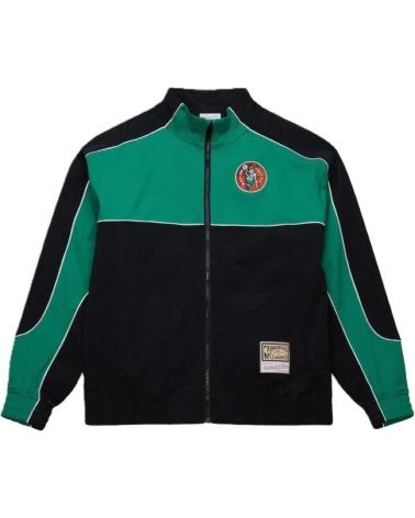 MITCHELL & NESS BOSTON CELTICS BLACK MESH FULL ZIP JACKE 1