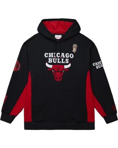 MITCHELL & NESS FELPA CON CAPPUCCIO NBA CHICAGO BULLS TEAM ORIGINS LOGO VINTAGE 1