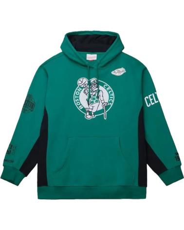 MITCHELL & NESS FELPA CON CAPPUCCIO NBA BOSTON CELTICS TEAM ORIGINS LOGO VINTAGE 1