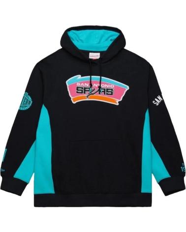 FELPA MITCHELL & NESS NBA SAN ANTONIO SPURS TEAM ORIGINS VINTAGE LOGO 1