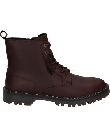 KICKERS STIEFELETTEN KICK DECKLOCK CUIR PULL UP CRASY 92 DUNKELBRAUN 911414-50 92 MARRON FONCE
